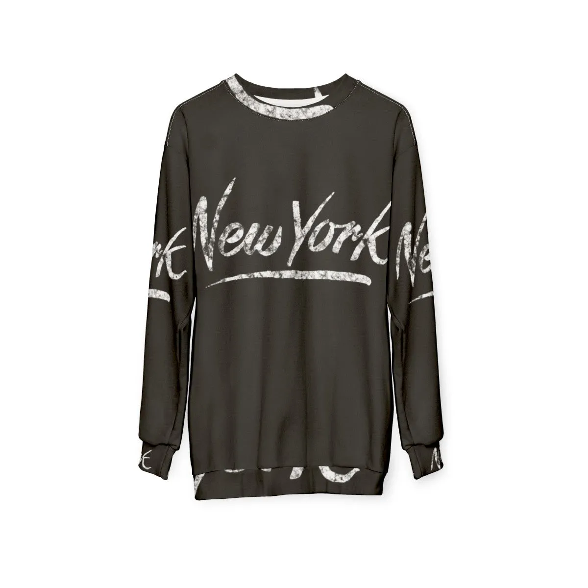 80s Over The Top Distressed New York Sweatshirt