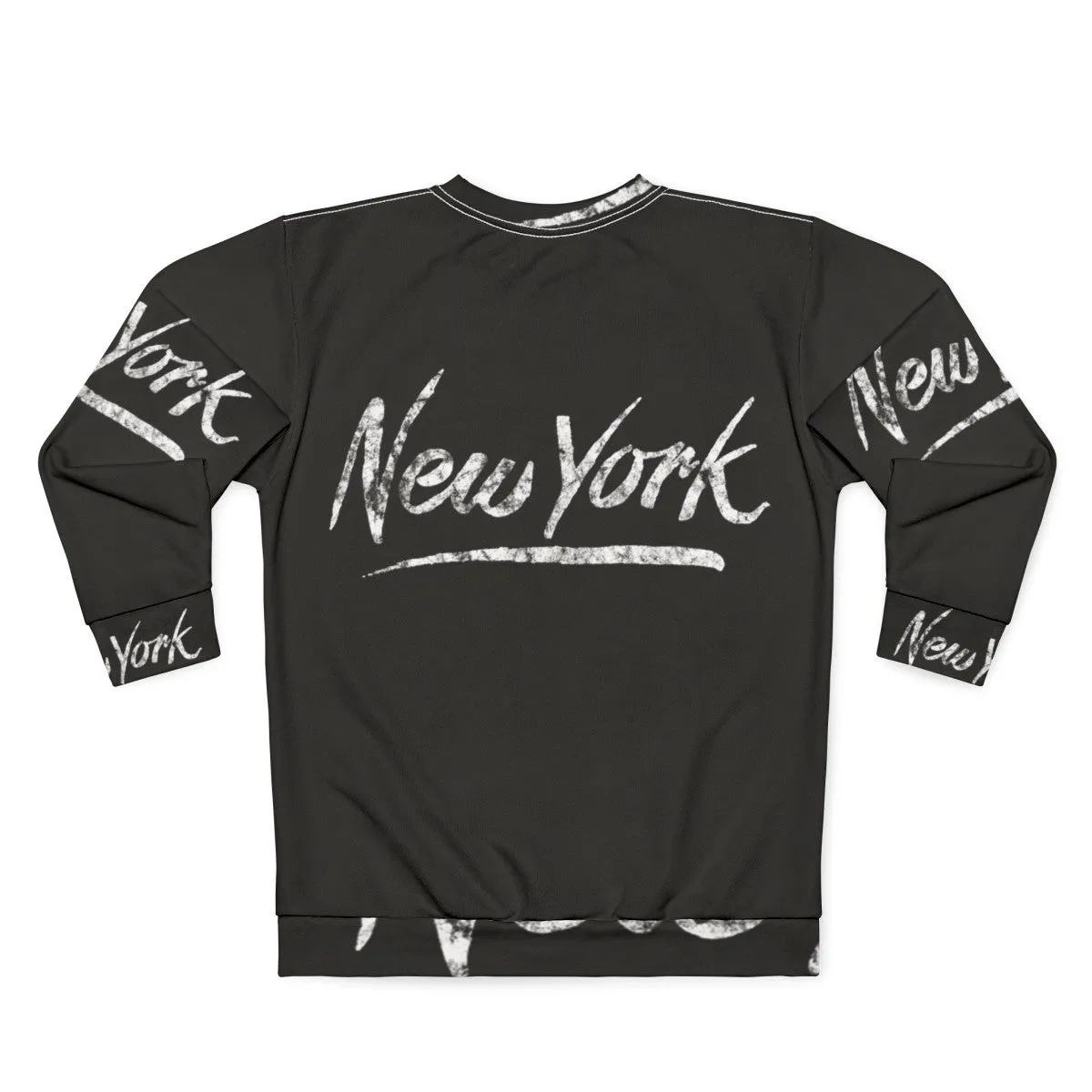 80s Over The Top Distressed New York Sweatshirt