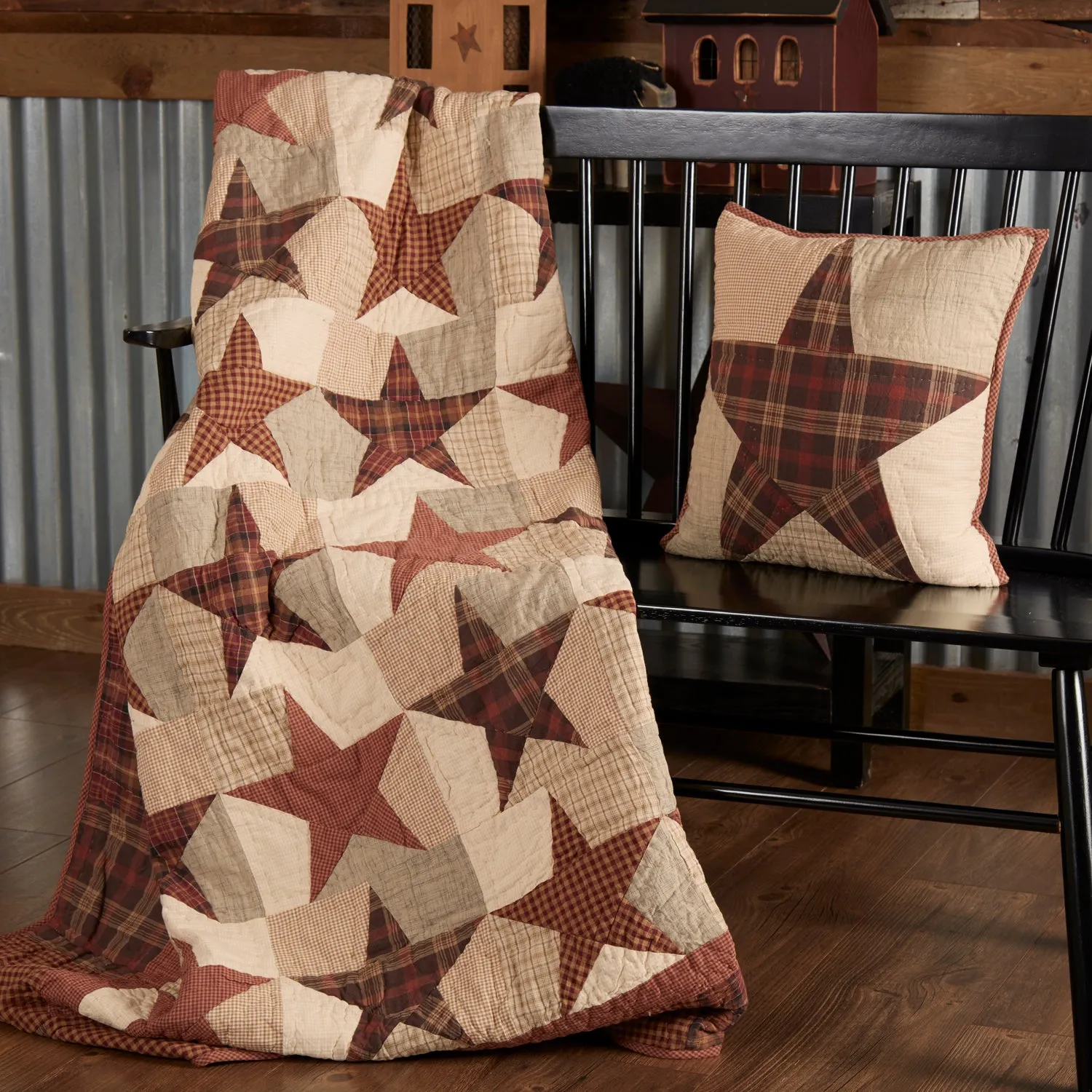 Abilene Star Quilted Throw 70x55