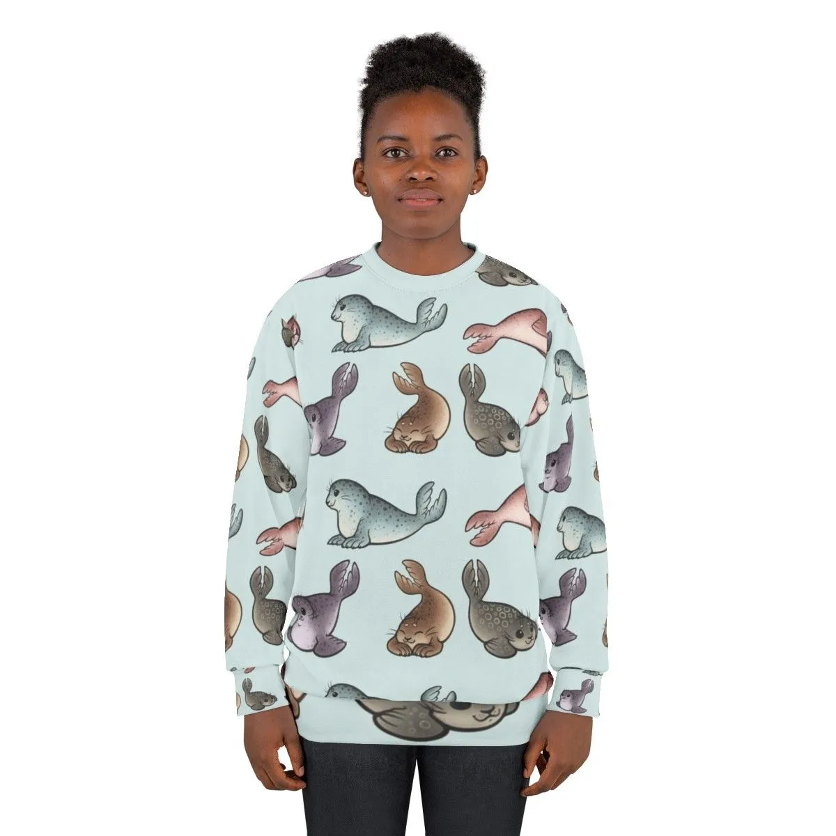 Adorable Little Seals Sweatshirt - Featuring Cute Harbor & Spotted Seals