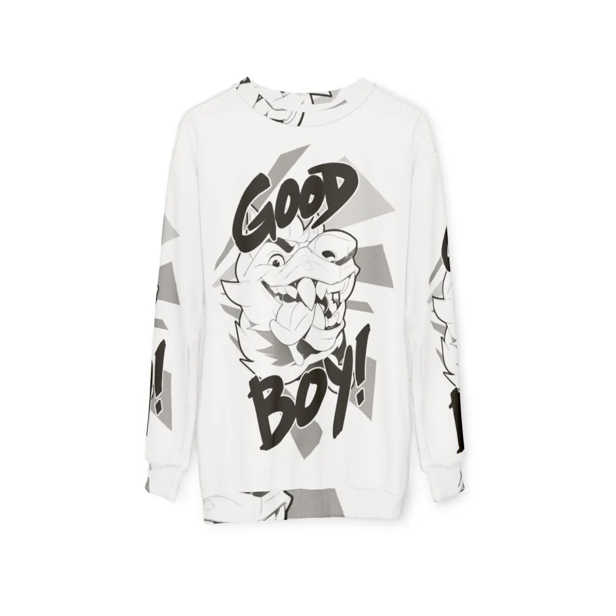 Adorable "Good Boy" Anthropomorphic Dog Graphic Sweatshirt