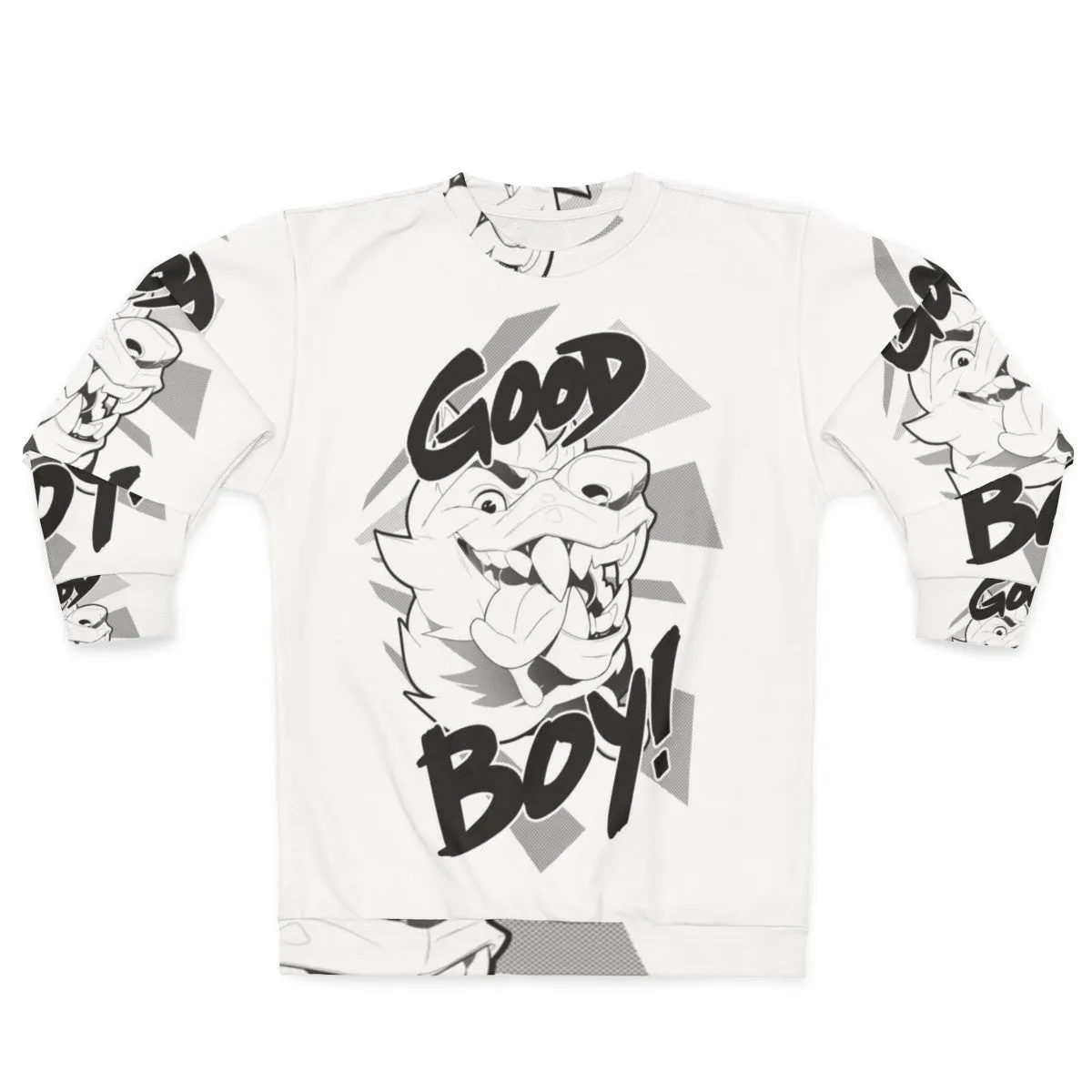 Adorable "Good Boy" Anthropomorphic Dog Graphic Sweatshirt