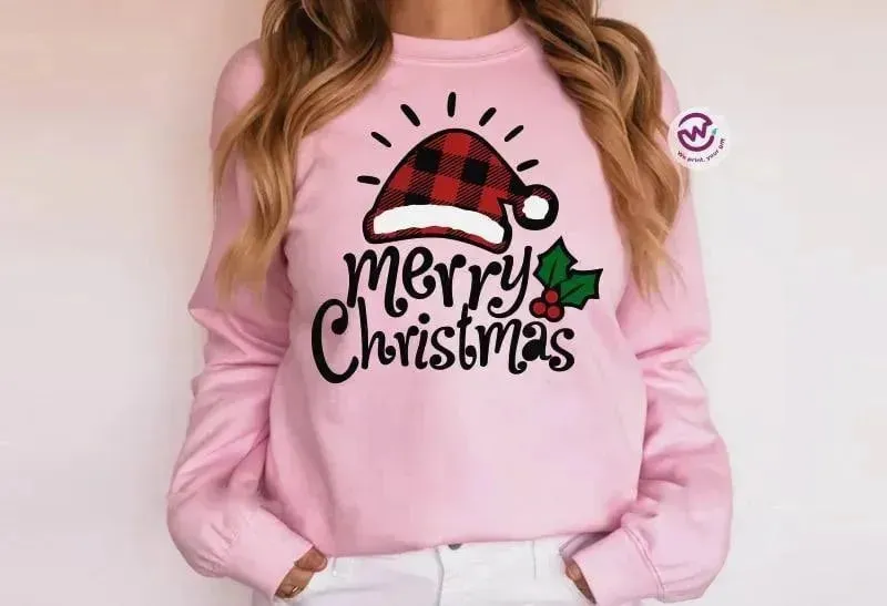 Adult Customized Hoodie - Christmas -Pink