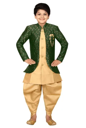 Ahhaaaa Kids Ethnic Indo Western Sherwani Set for Boys