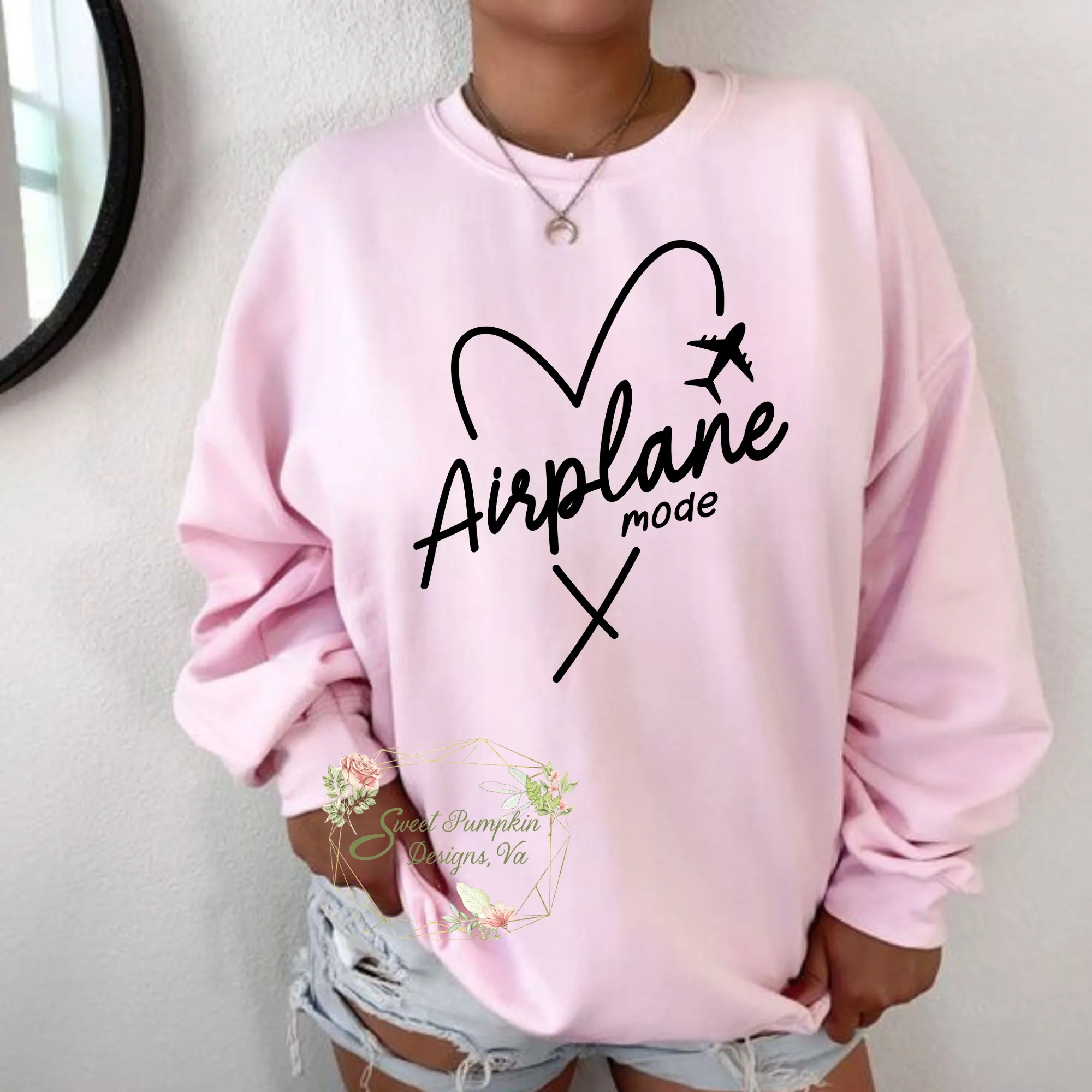 Airplane Mode Crewneck Sweatshirt