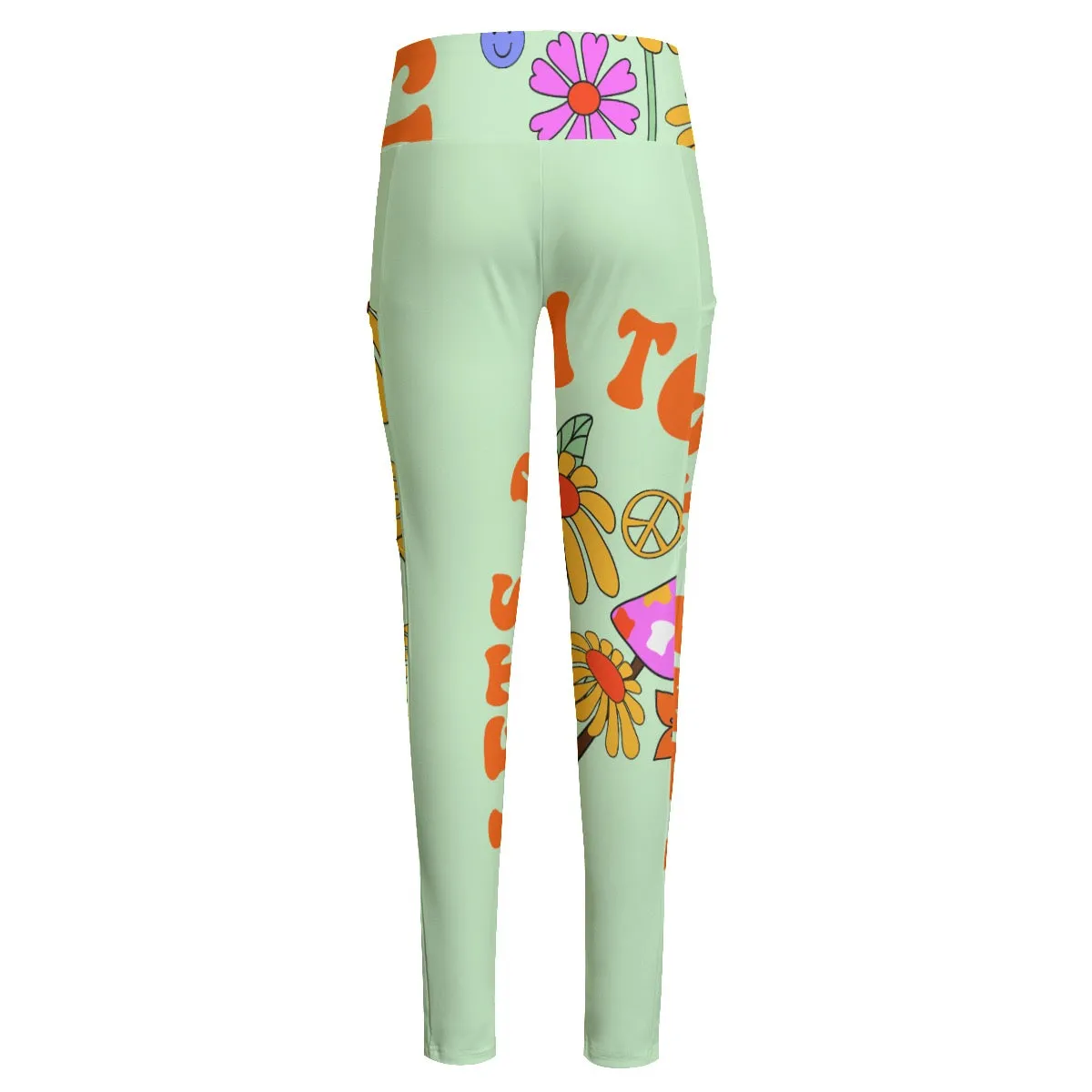 All-Over Print Women's High Waist Leggings With Side Pocket 176