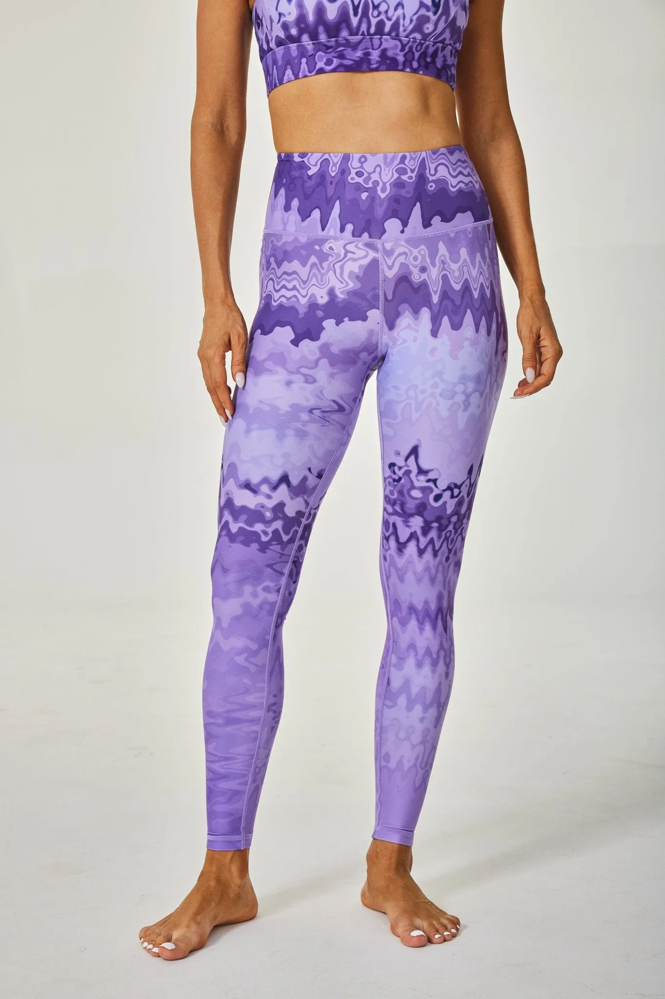 Aqua High-waisted Leggings