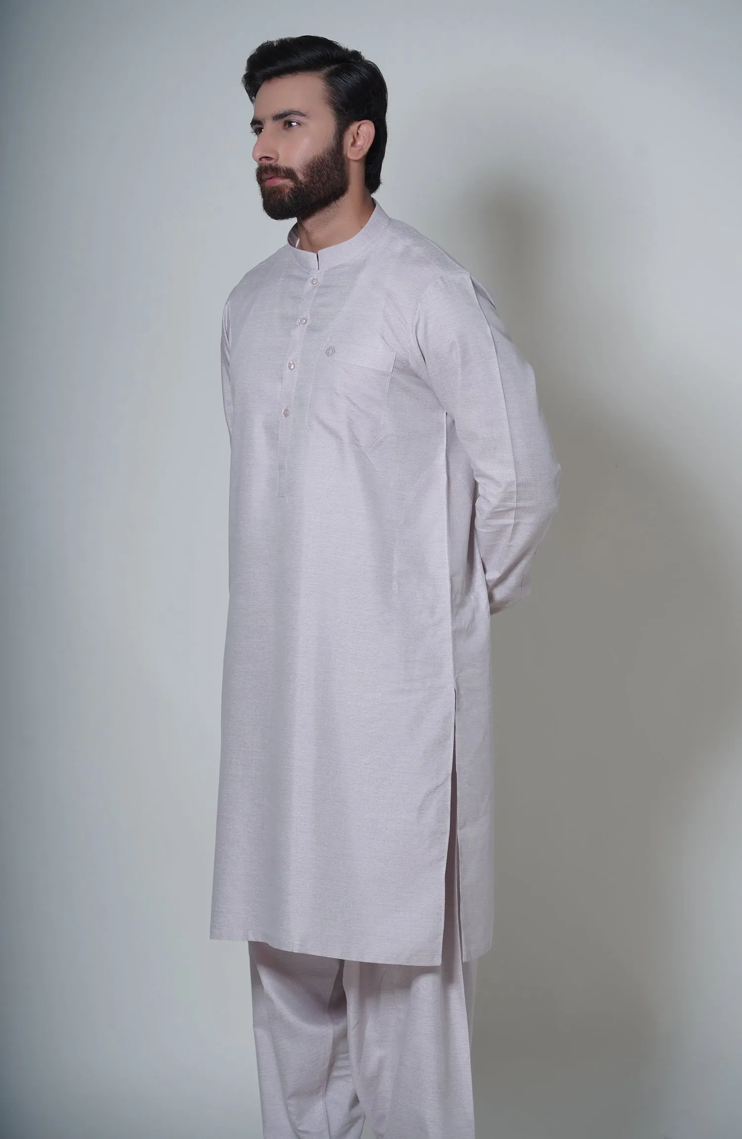 Basic Band Collar Shalwar Suit