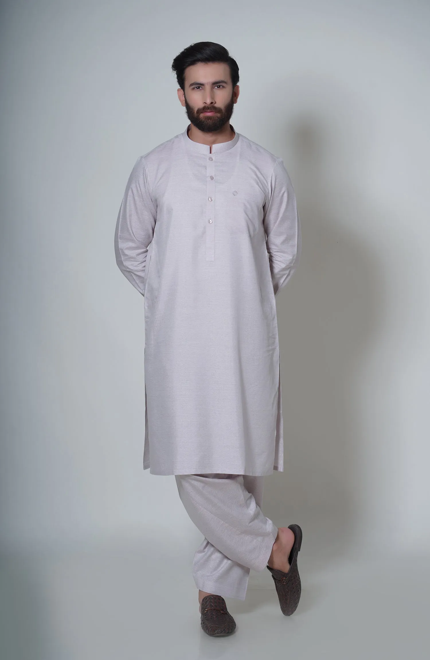 Basic Band Collar Shalwar Suit