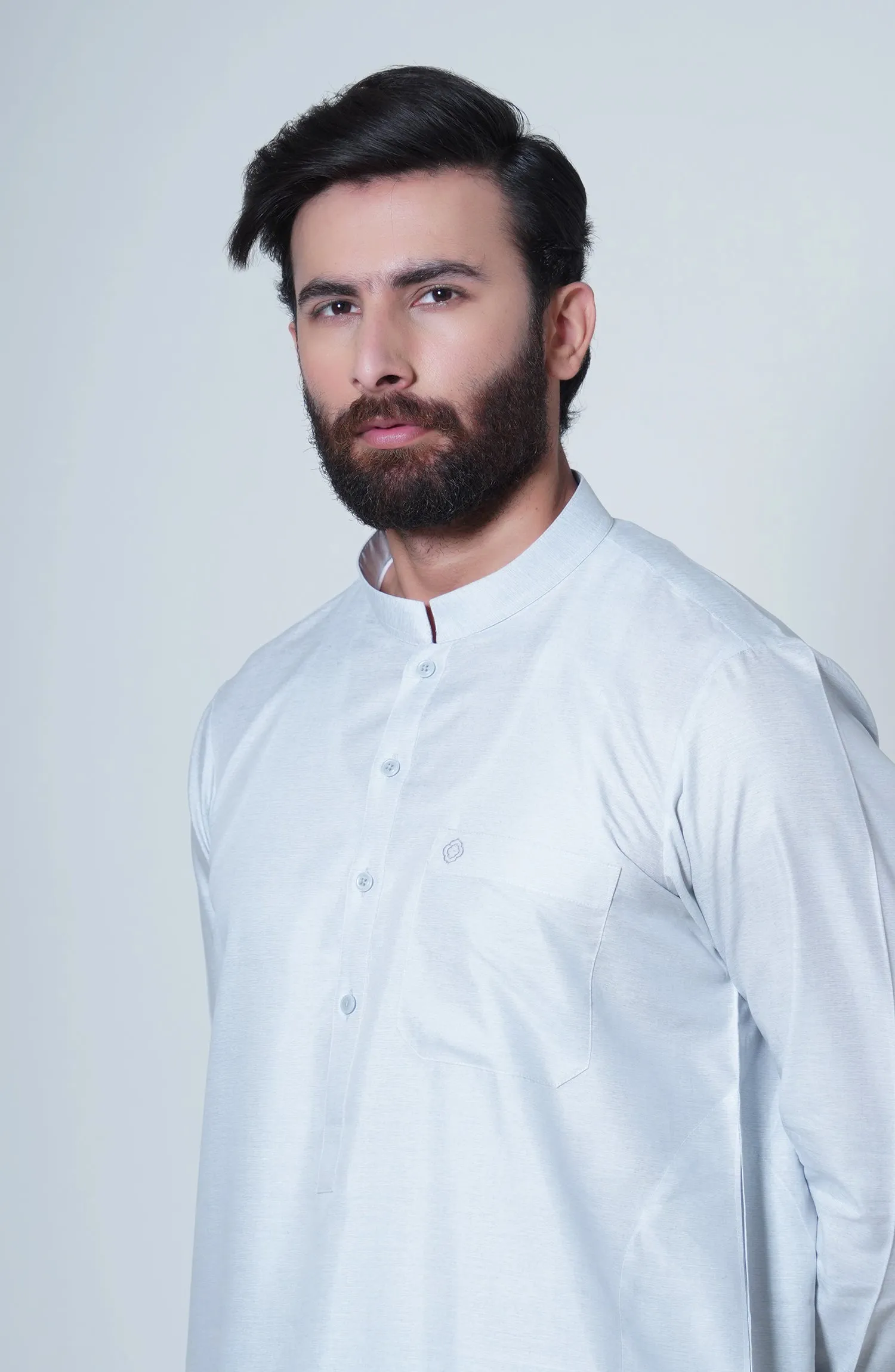 Basic Band Collar Shalwar Suit