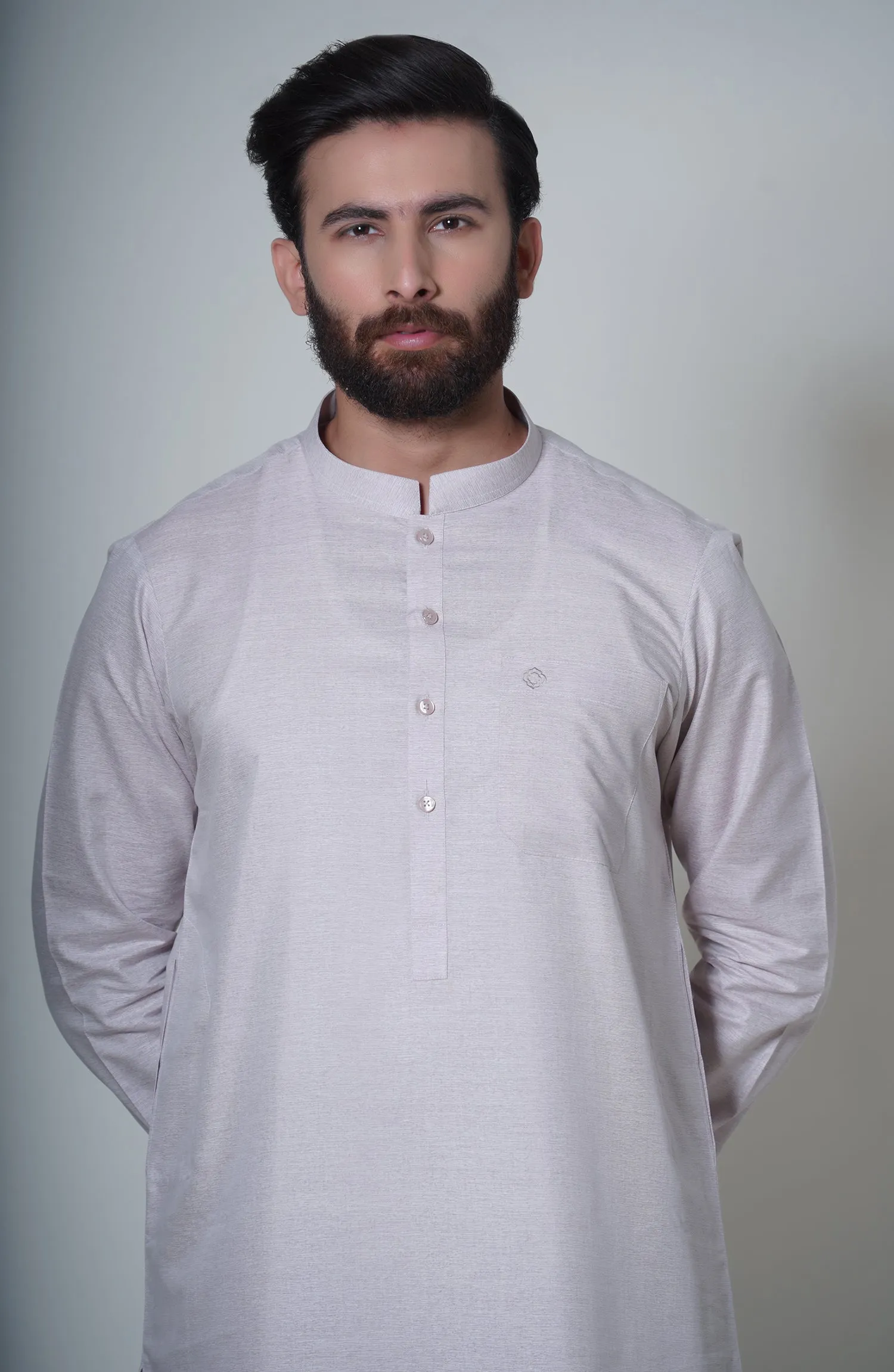 Basic Band Collar Shalwar Suit