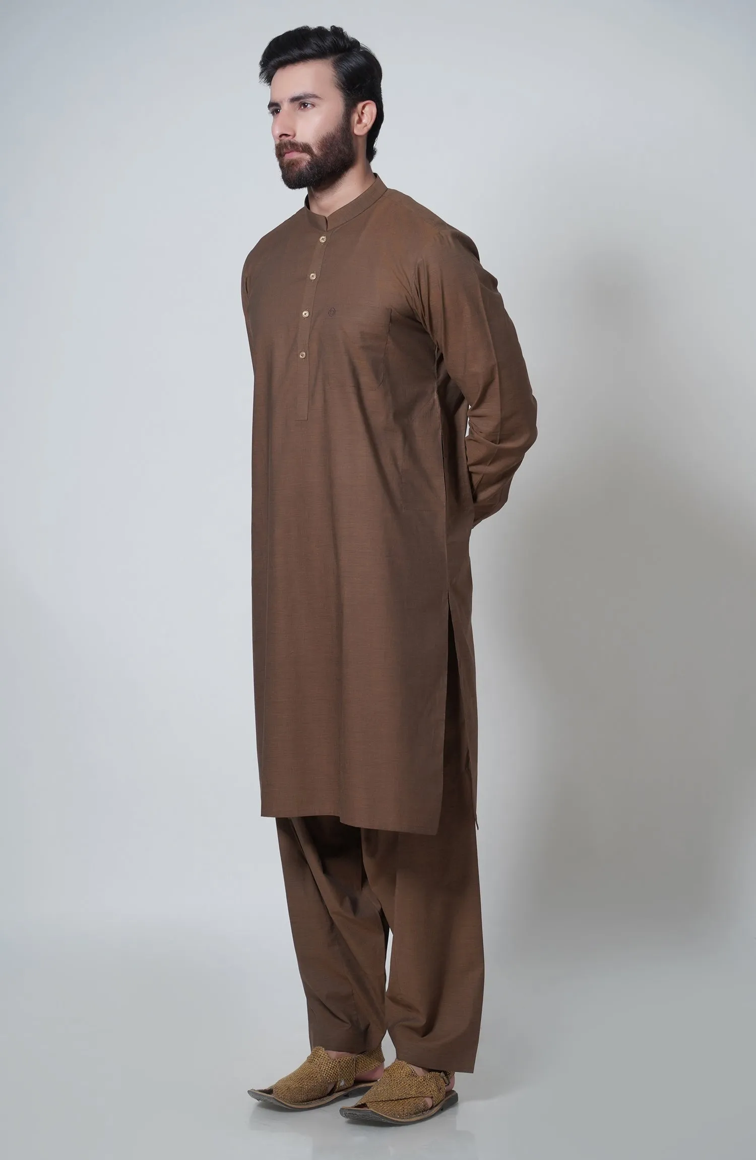 Basic Band Collar Shalwar Suit