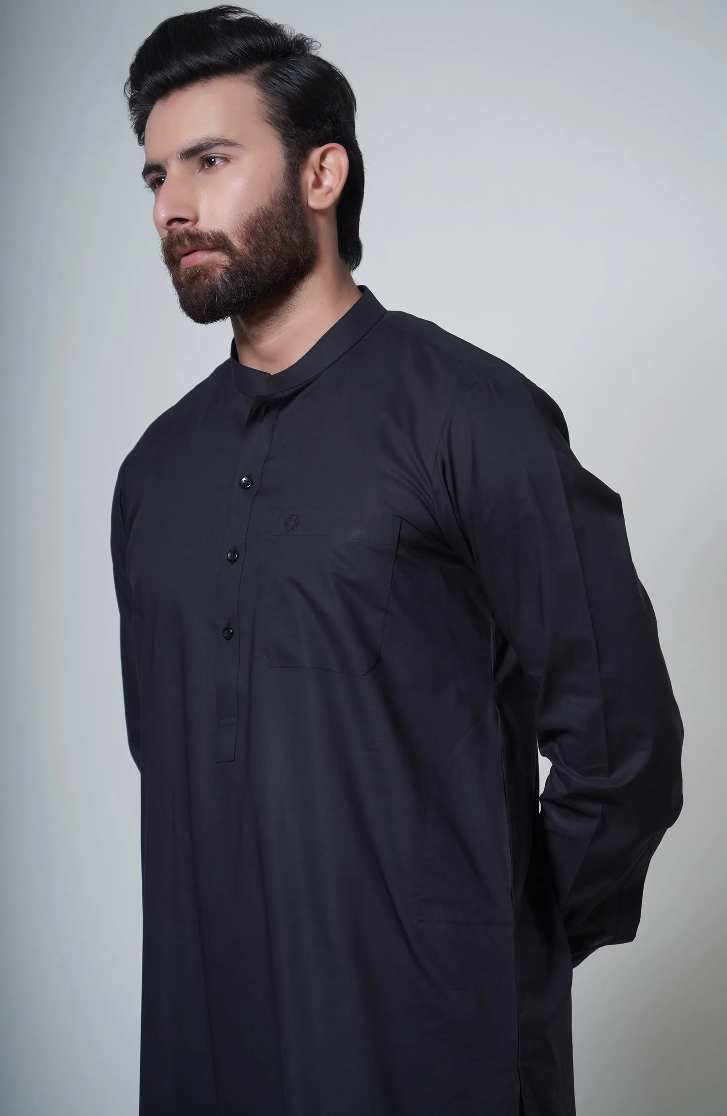 Basic Band Collar Shalwar Suit