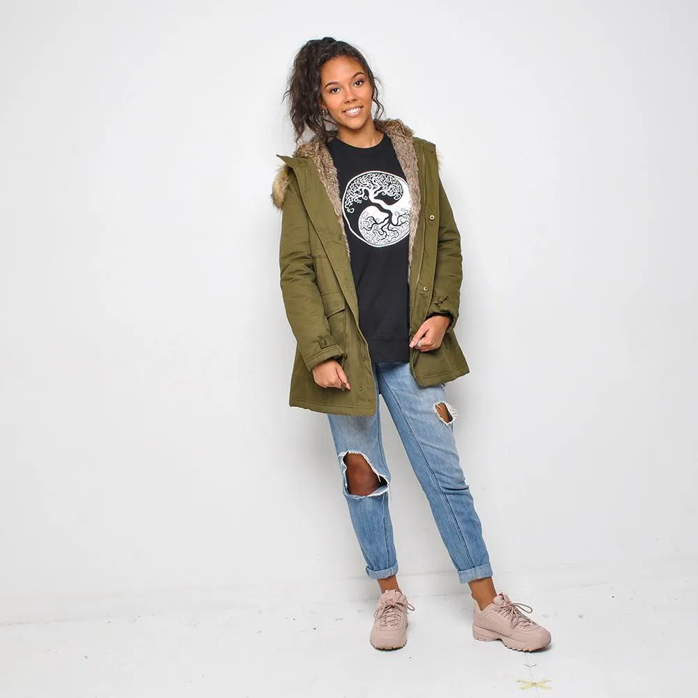 Bellfield - Womens Parka Coat - Green