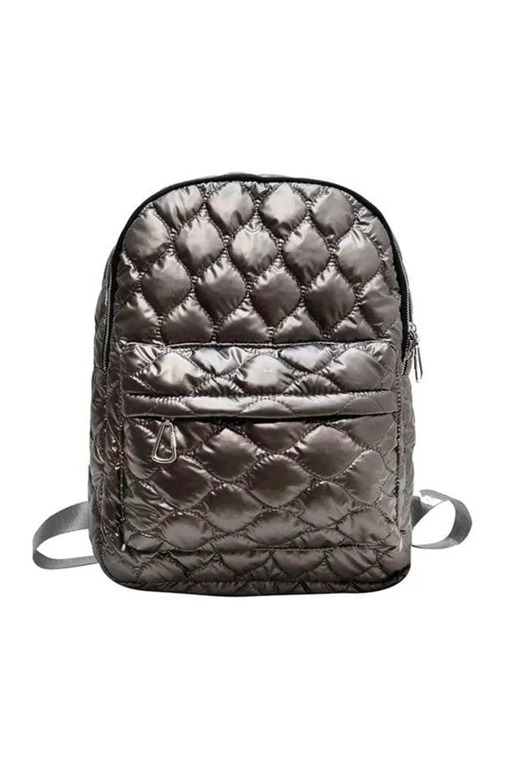 Black Quilted Large Capacity Functional Backpack