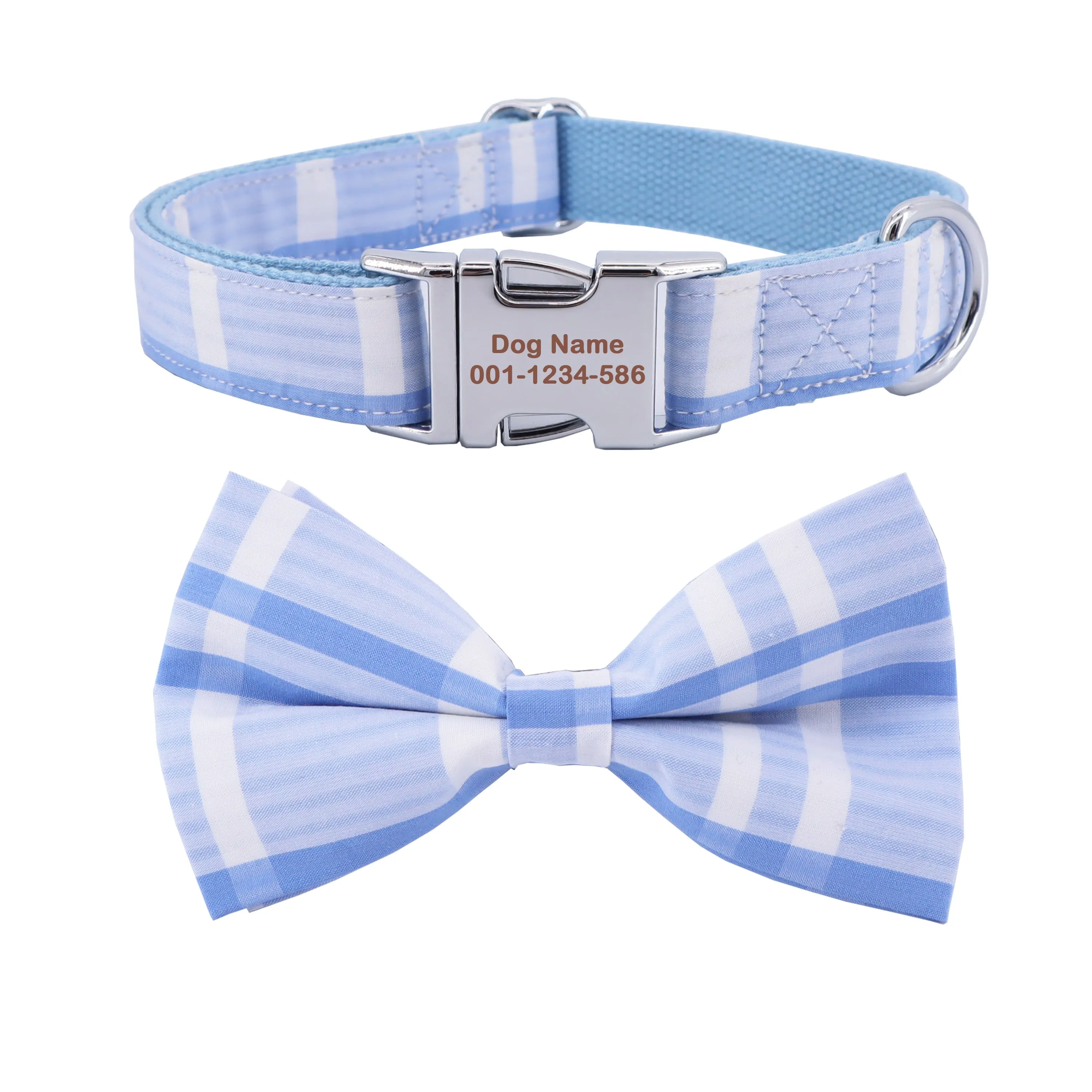 Blues And Skies: Personalized Collars And Leashes