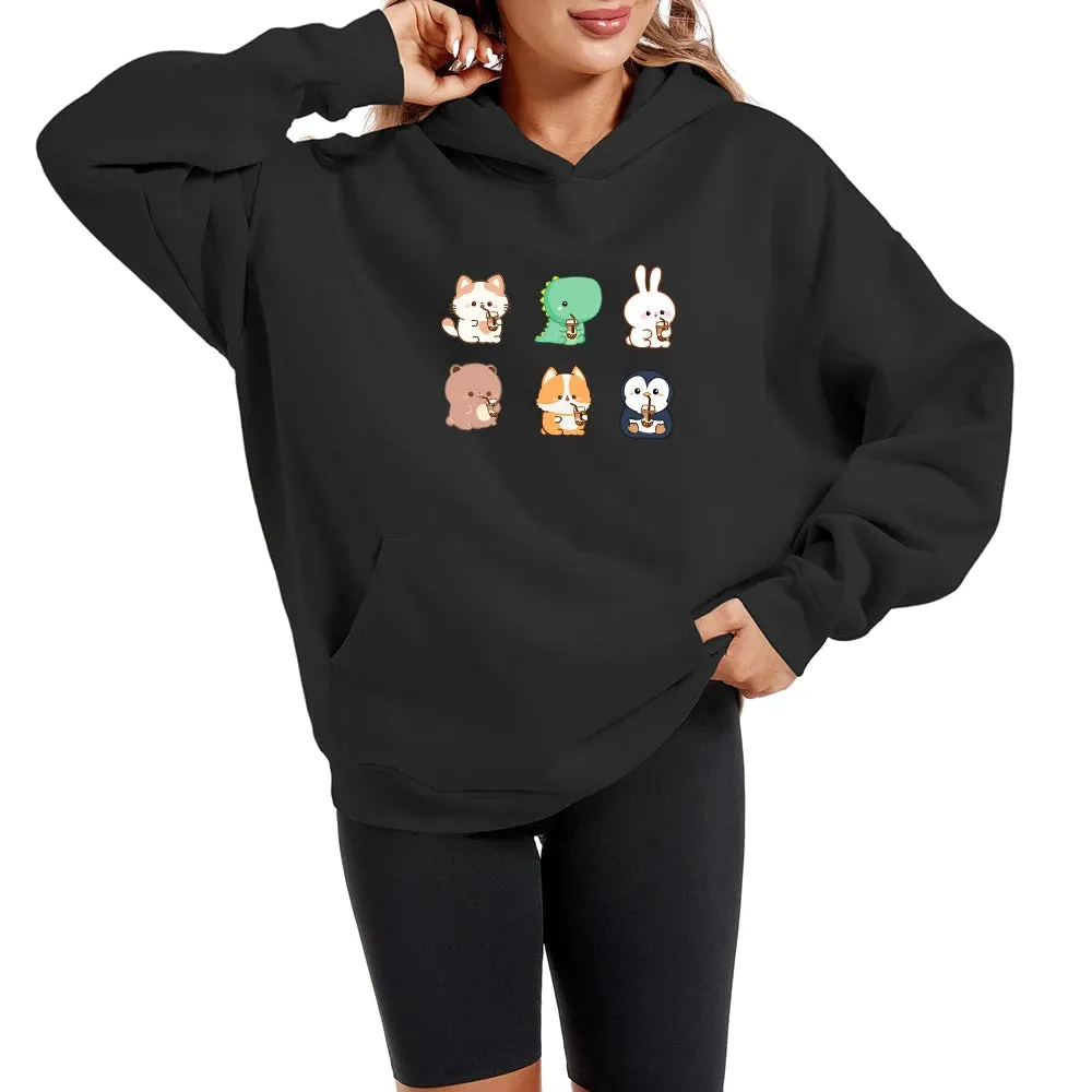 Boba Lovin Friends Oversized Soft Hoodies