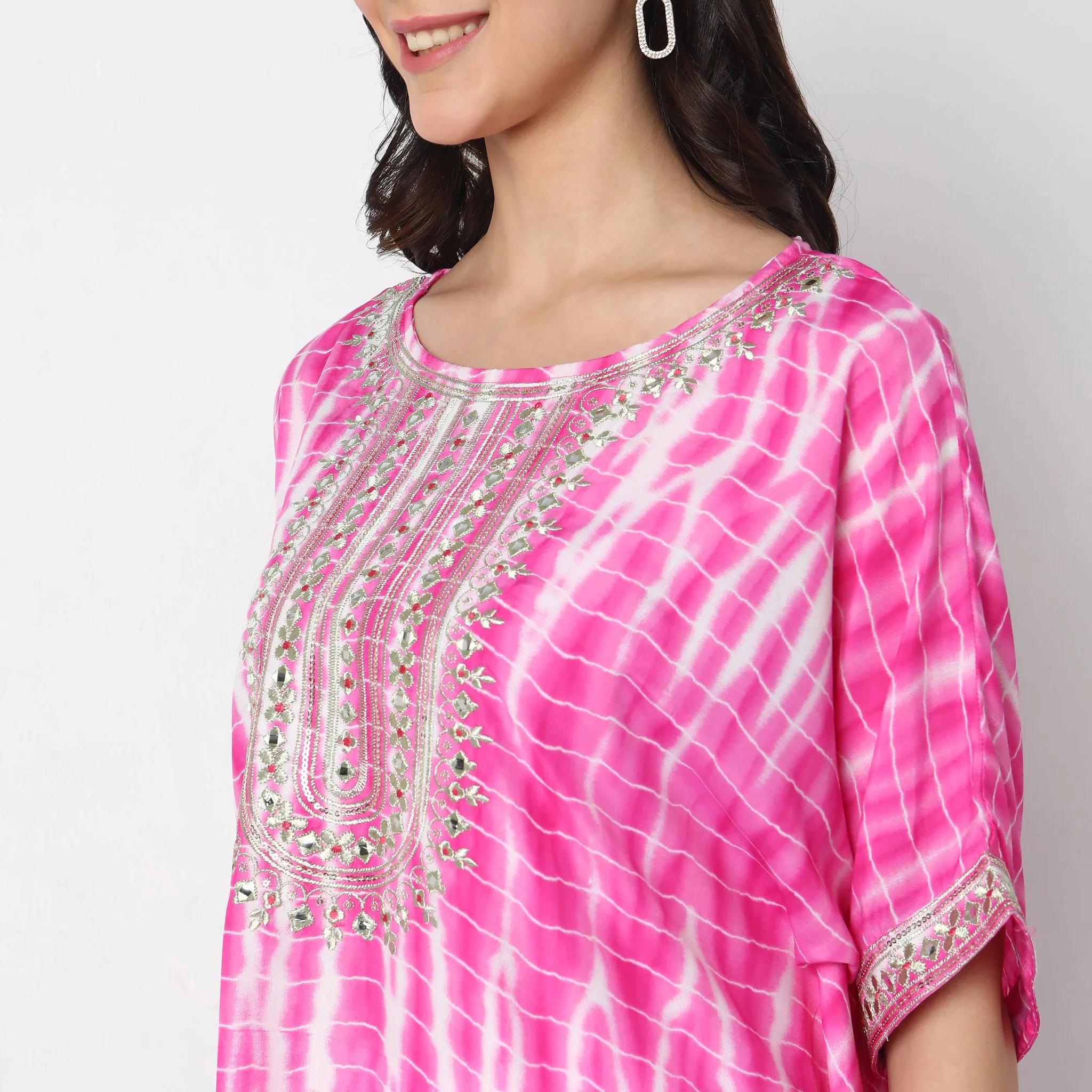 Boxy Fit Embellished Kurta