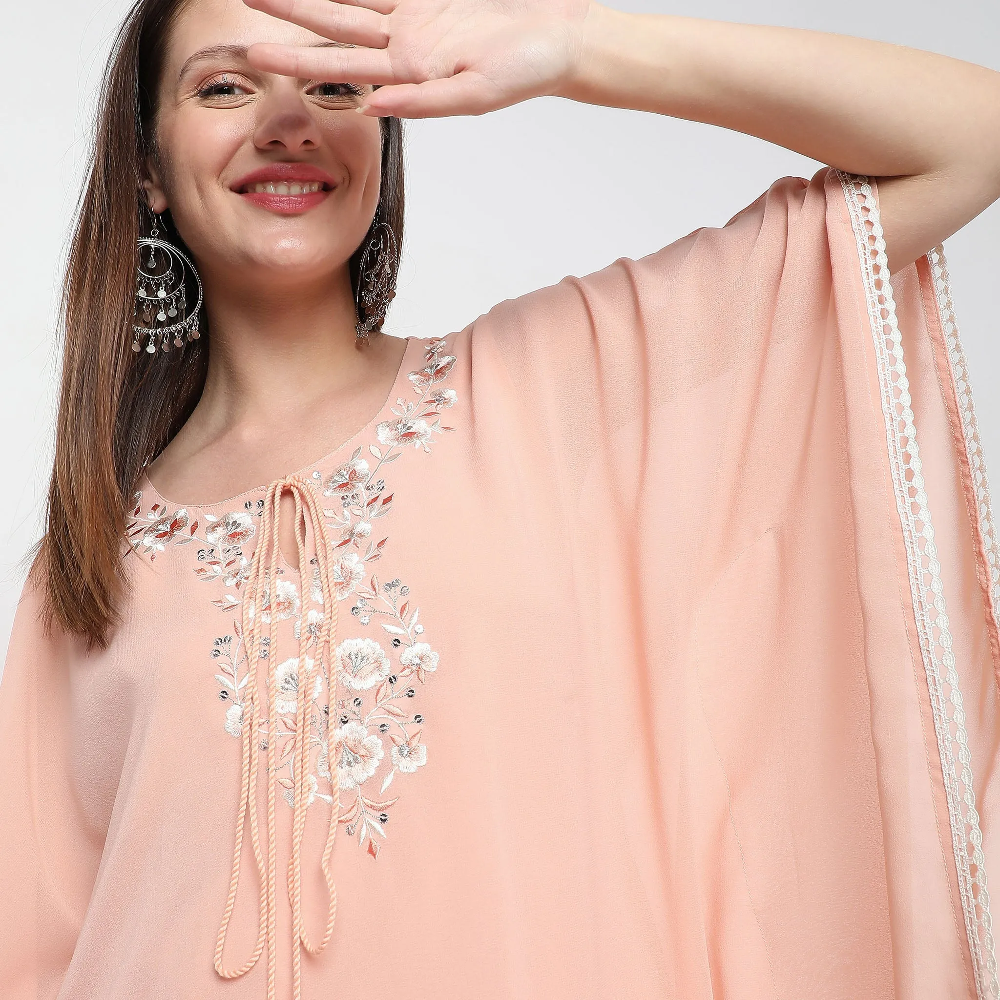 Boxy Fit Embroidered Kurta