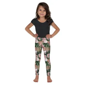 Brown Jungle Flora Kid's Leggings