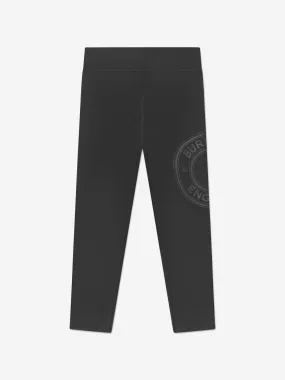 Burberry Girls Gina Roundel Leggings In Black