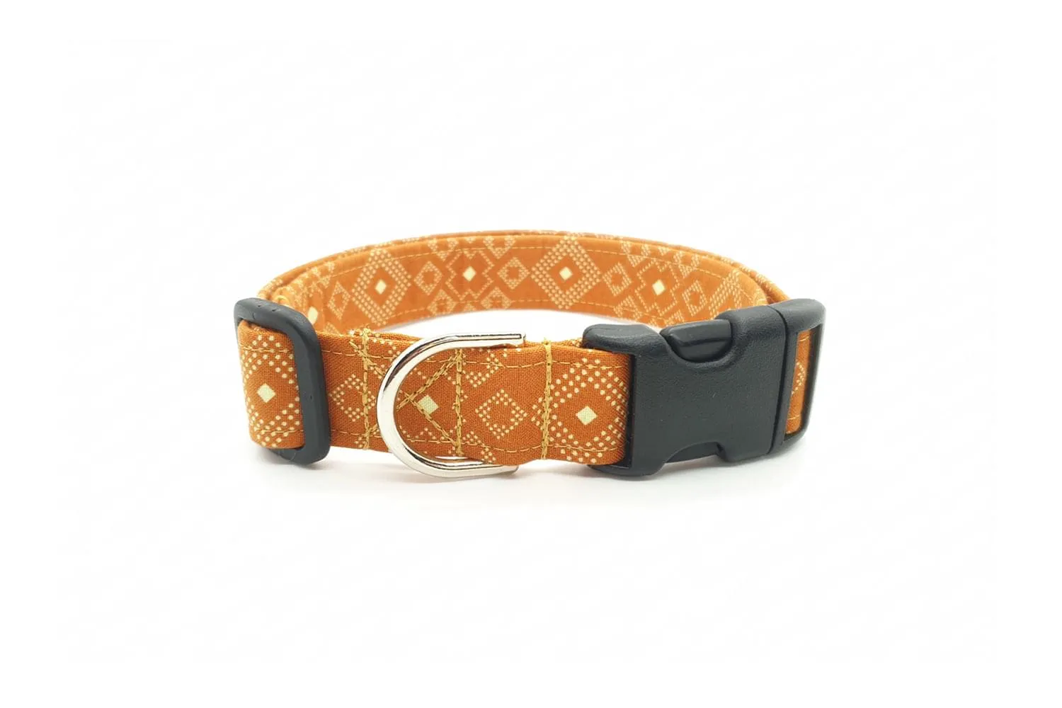 Burnt Orange Southwest Dog Collar