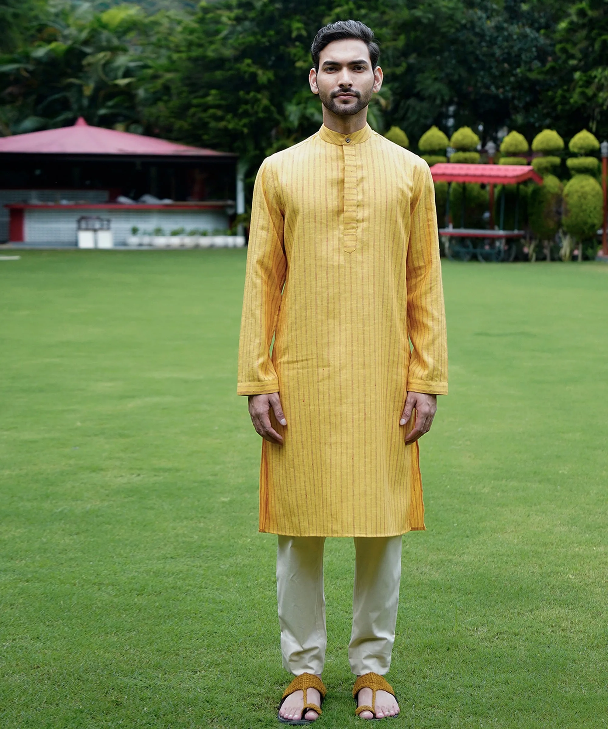 Canary Linen Kurta