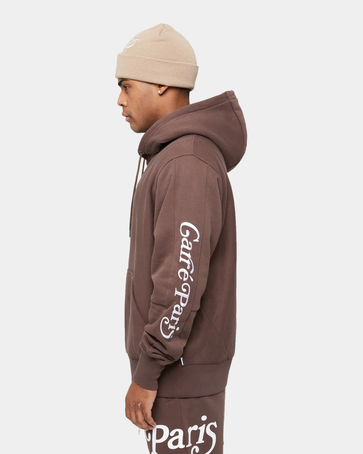 Carre Volle Hoodie Dark Brown