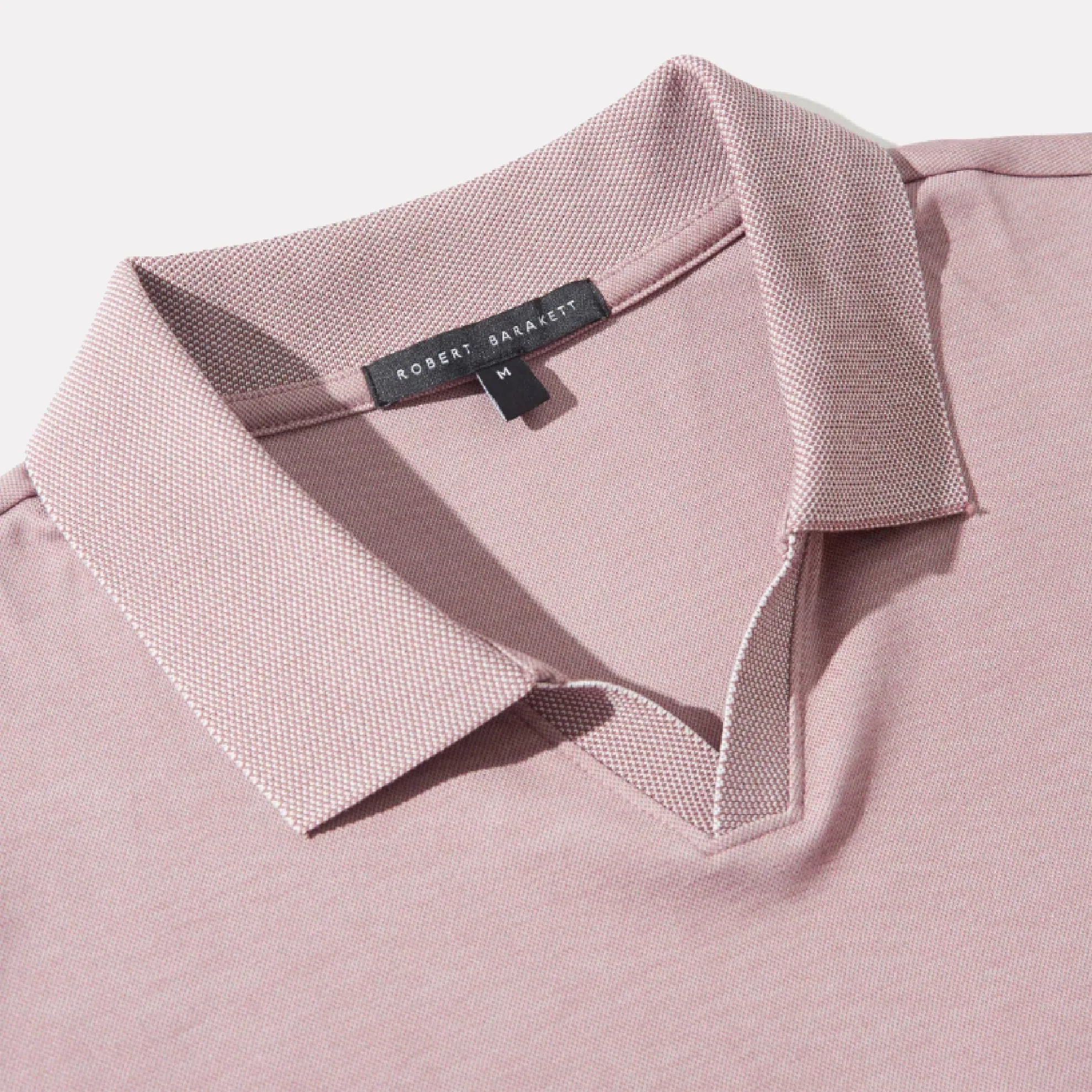 Casey Open Collar Polo / Coral Tulip