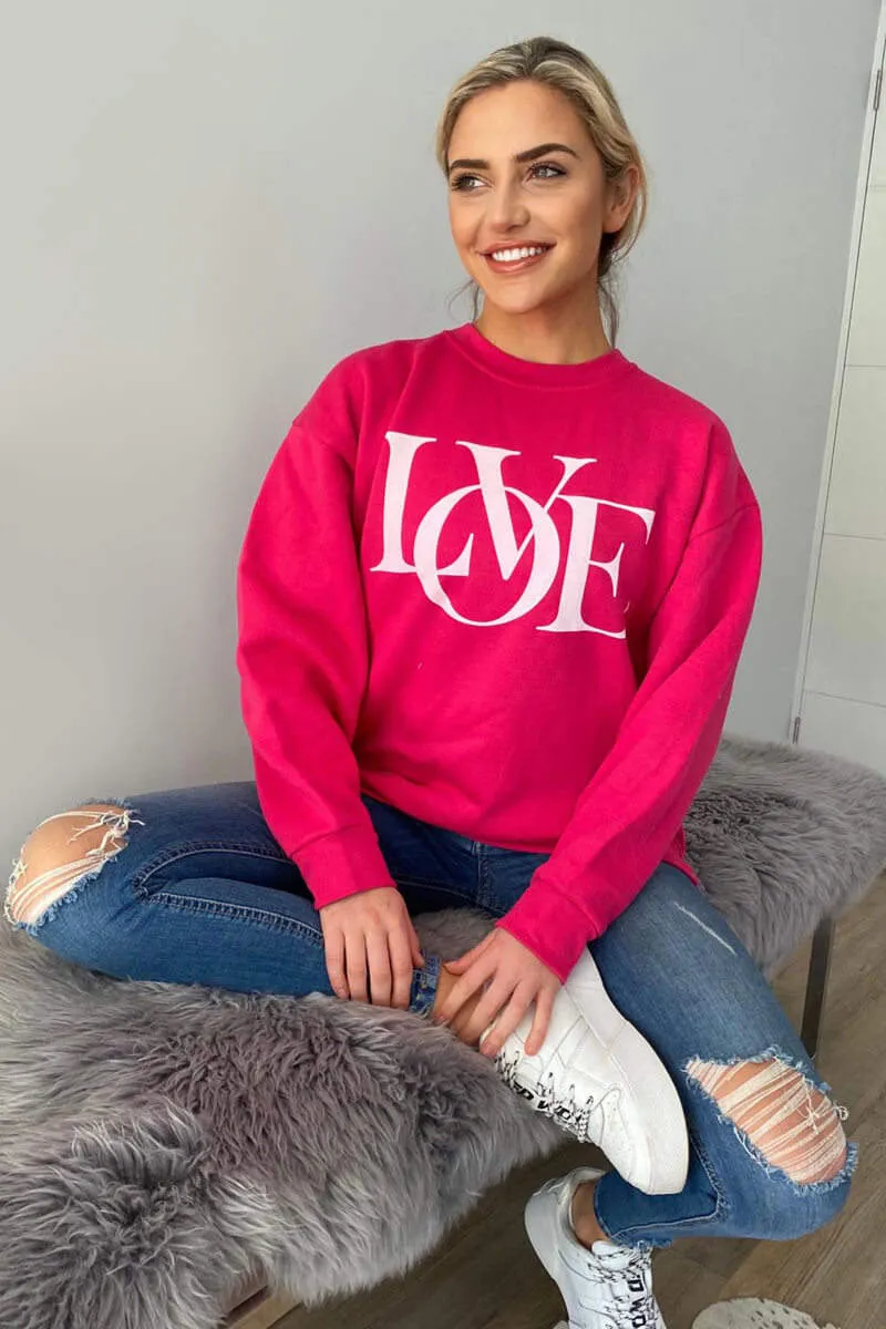 Cerise LOVE Sweatshirt