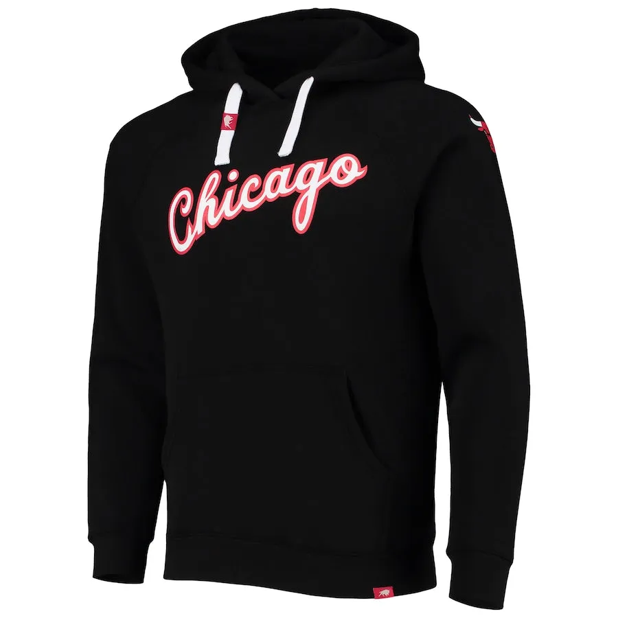 Chicago Bulls Sportiqe 2021/22 City Edition Olsen Tri-Blend Pullover Hoodie - Black