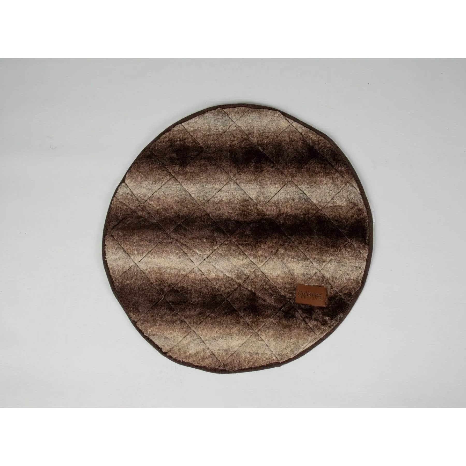 Collared Creatures - Luxury Brown Faux Fur Deluxe Cocoon Dog Blanket