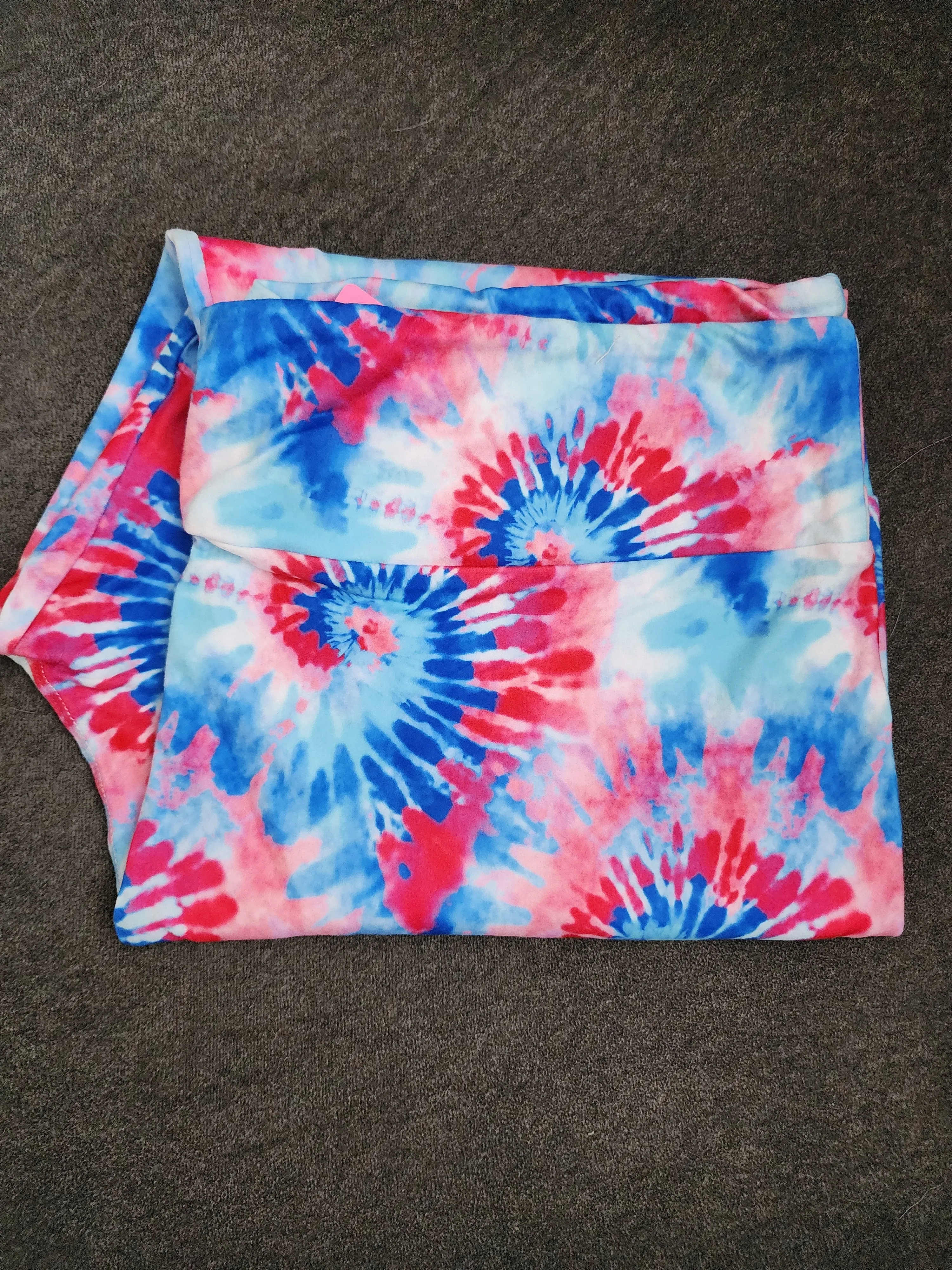 *CP Red, White and Blue Tyed Dyed Leggings