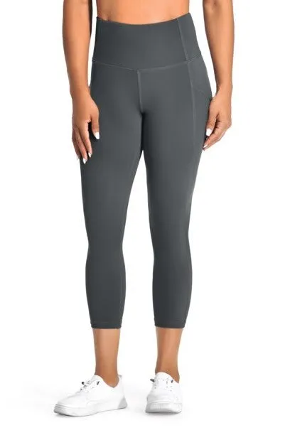 Cropped Yoga Leggings Pants with Pockets