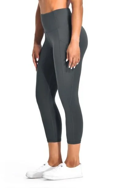 Cropped Yoga Leggings Pants with Pockets