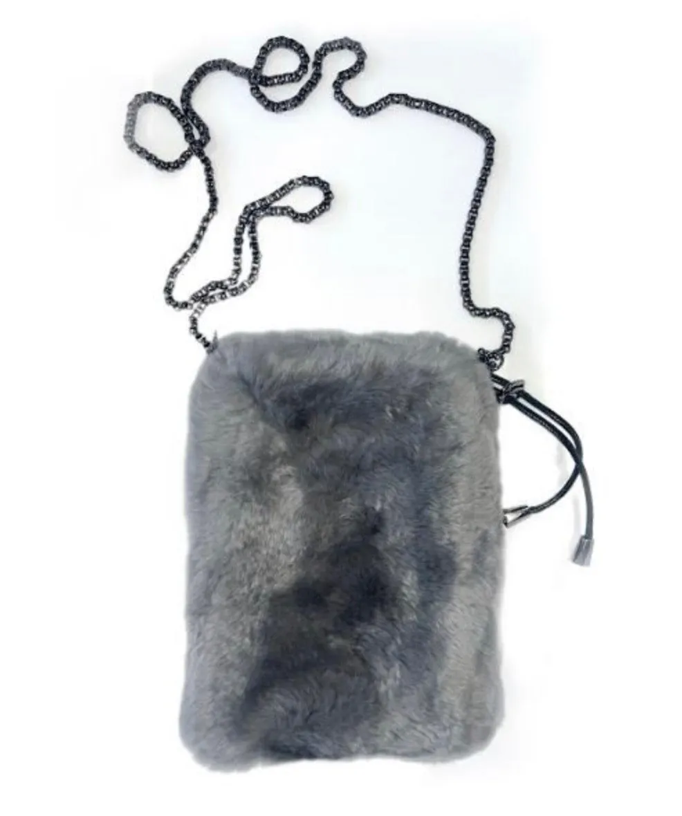 Cross Body Bag, Rex Rabbit Fur - Linda Richards - Style BG958