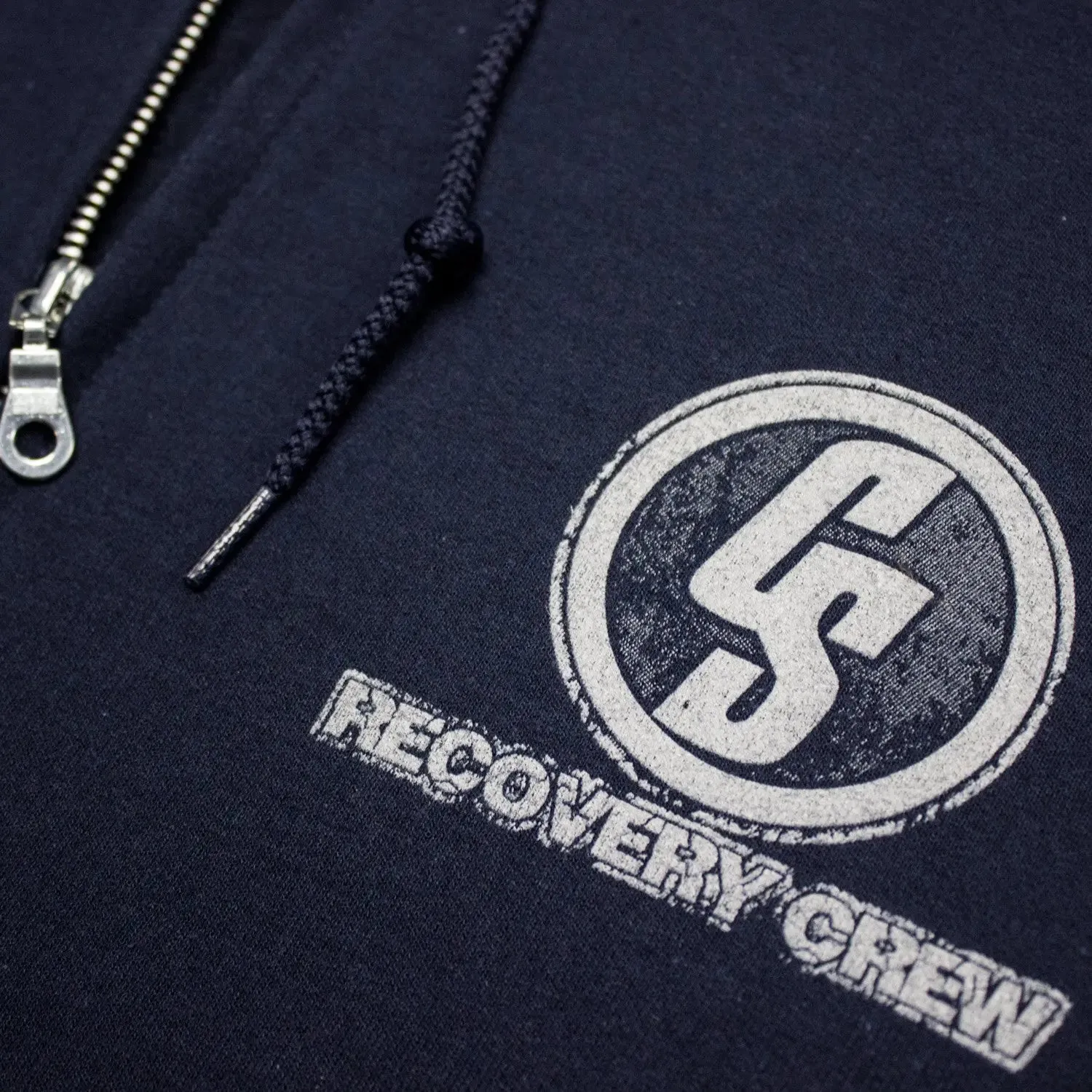 Custom Splice Recovery Crew Navy Zip Hoodie