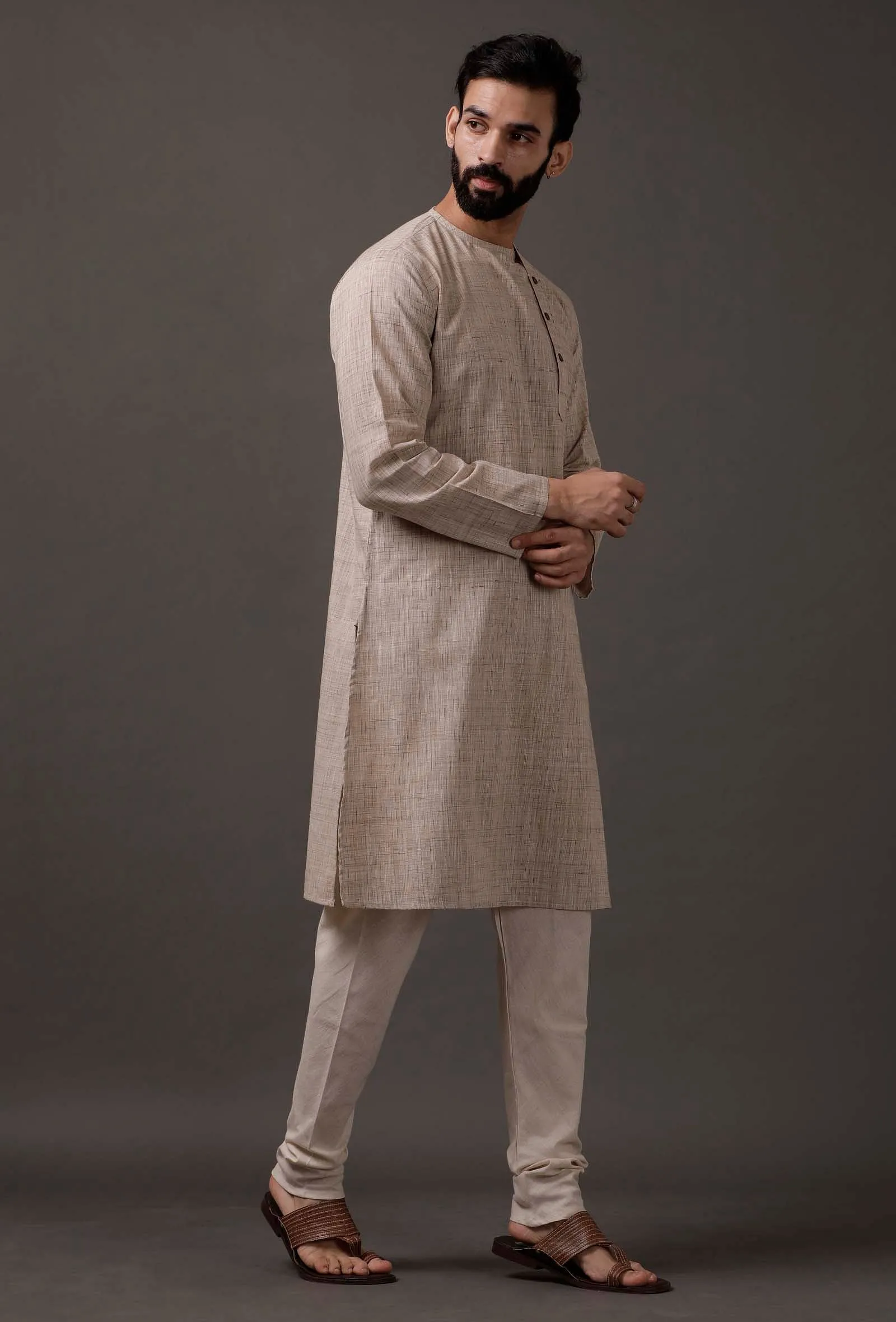 Dark Beige kurta