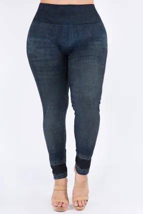 Denim Days Full Length Leggings (Plus Size)