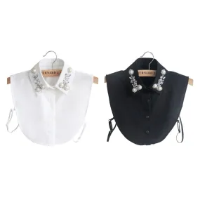 Dickey Detachable Collar Black & White