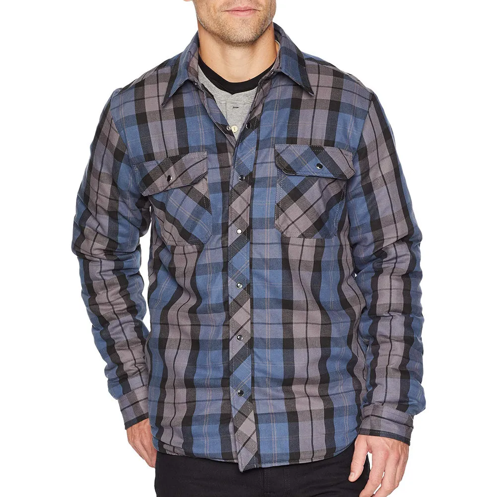 Dickies Men's TJ200 Modern Fit Sherpa Lined Snap Front Plaid Jacket