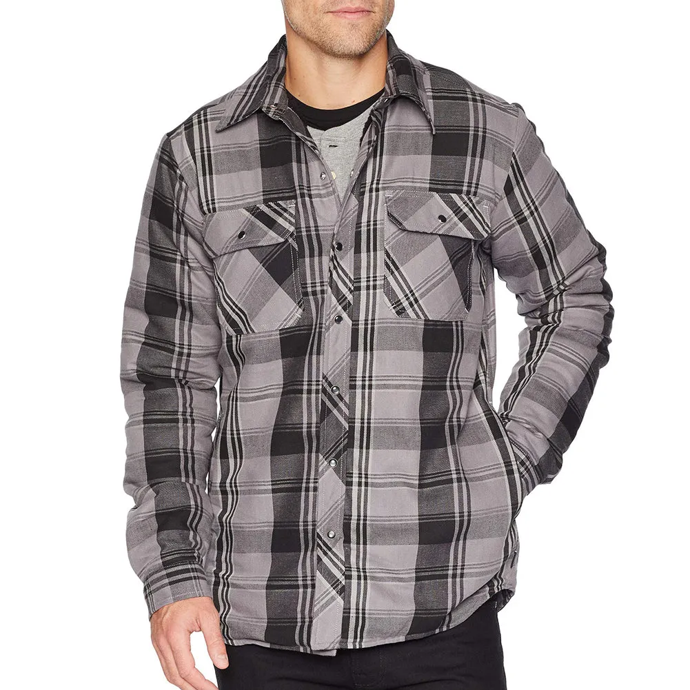 Dickies Men's TJ200 Modern Fit Sherpa Lined Snap Front Plaid Jacket