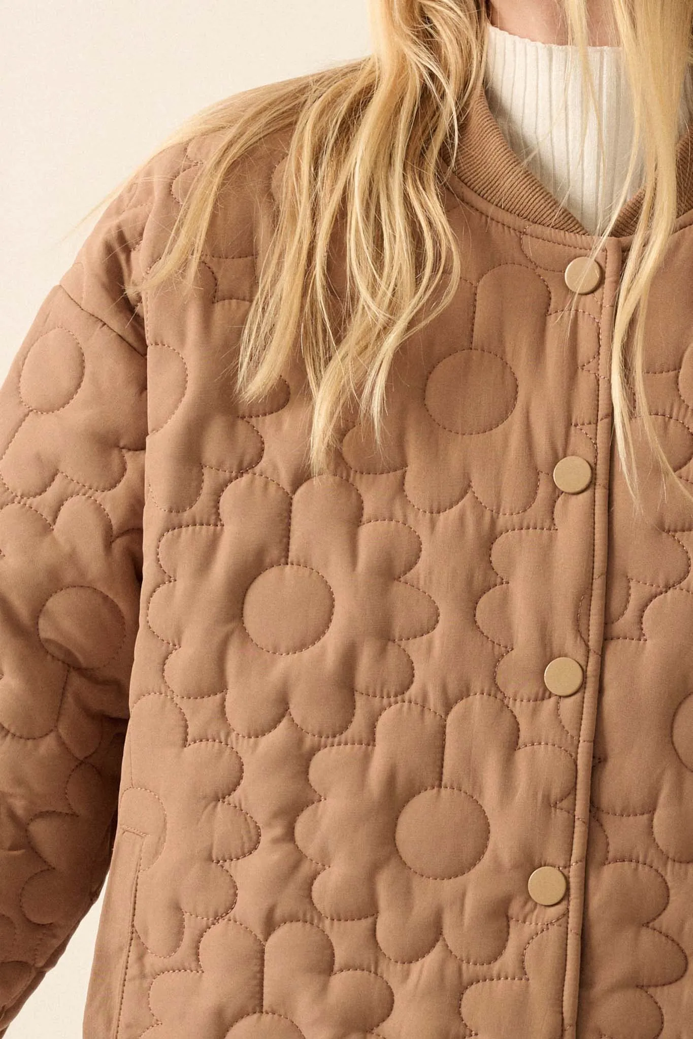 Downy Daisies Floral Quilted Jacket