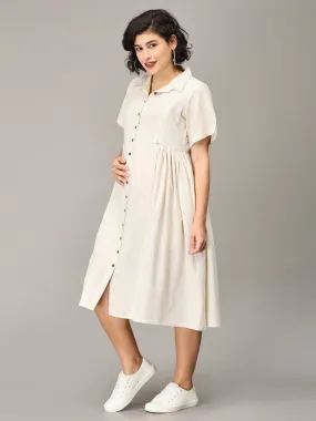 Dulce De Leche Khadi Maternity and Nursing Dress