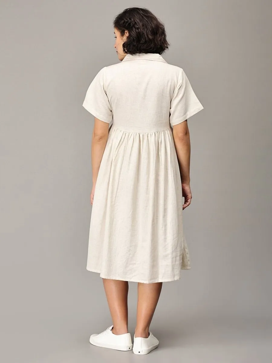 Dulce De Leche Khadi Maternity and Nursing Dress