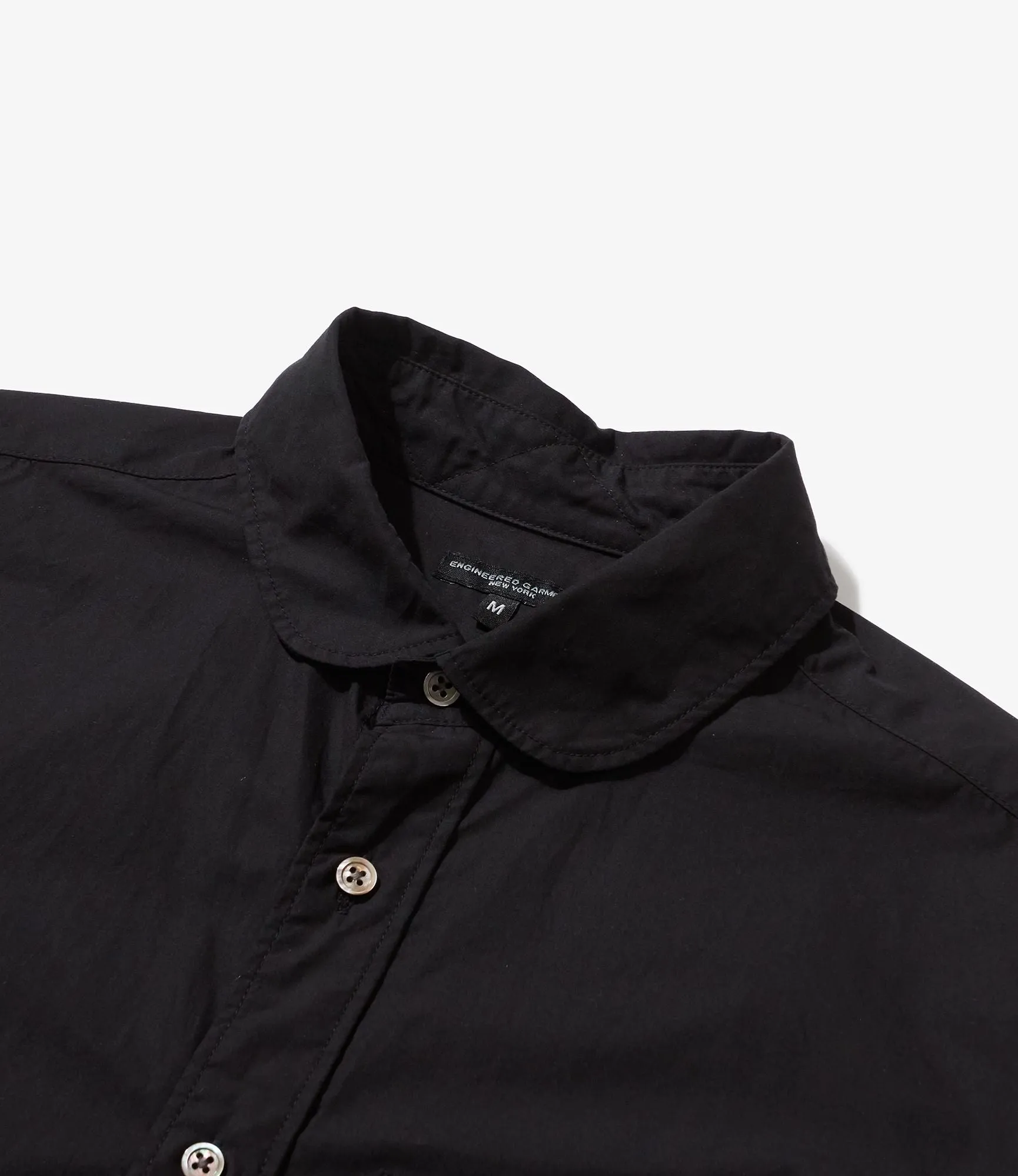 Engineered Garments Flared Shirt - Black 100s' 2Ply Broadcloth