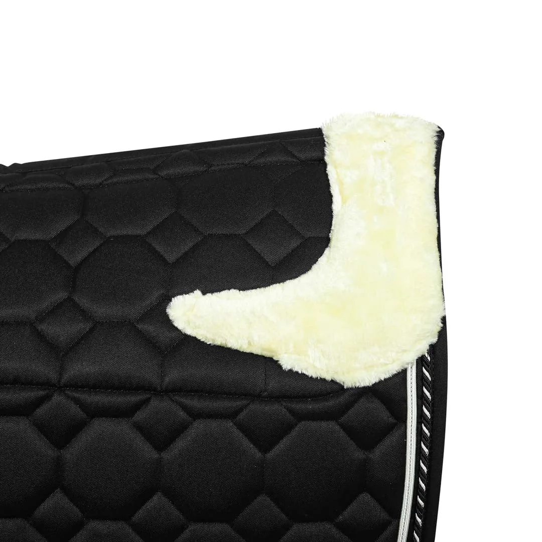 Equine Couture Luxe Saddle Pad with White Sherpa Fleece Lining