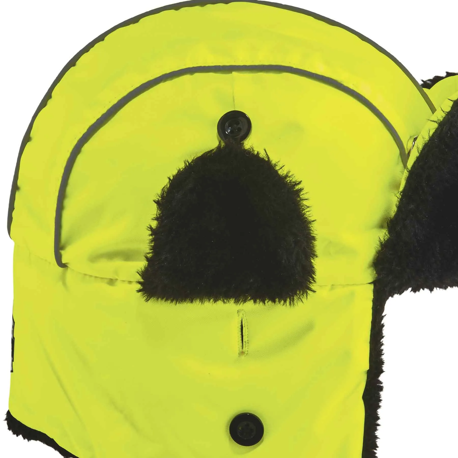 Ergodyne 16853 N-Ferno 6802 Classic Trapper Hat, Small/Medium, Lime