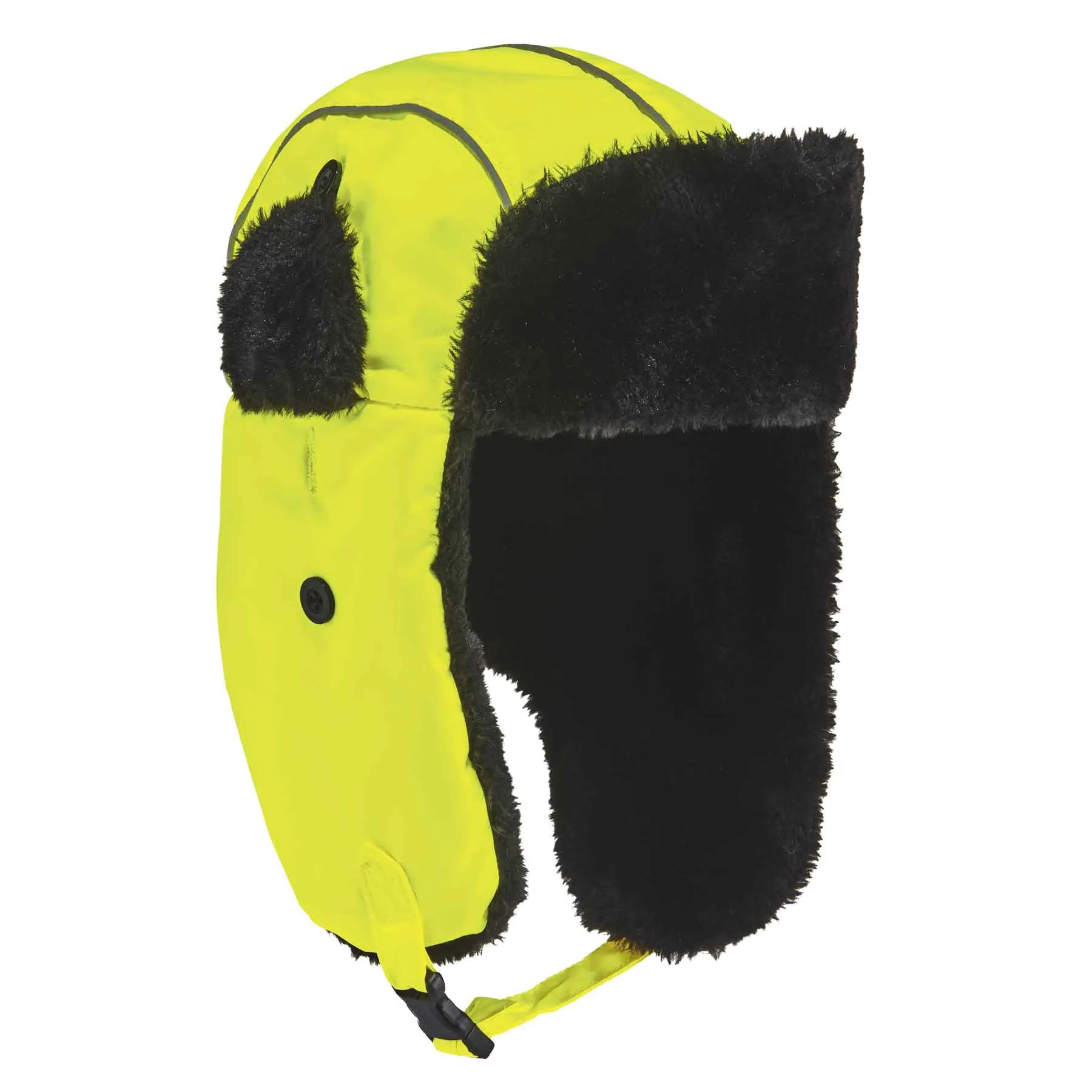 Ergodyne 16853 N-Ferno 6802 Classic Trapper Hat, Small/Medium, Lime