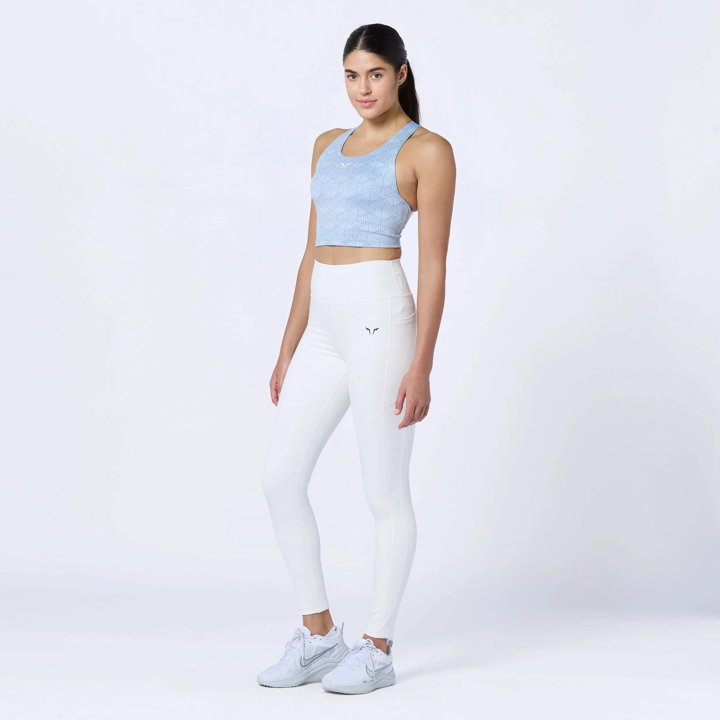 Essential Double Layered Leggings 27" - Pearl White